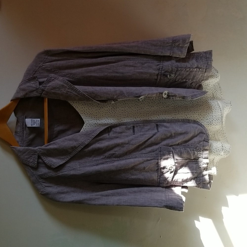Olsen Blazer 100 Percent Linen Grey 46